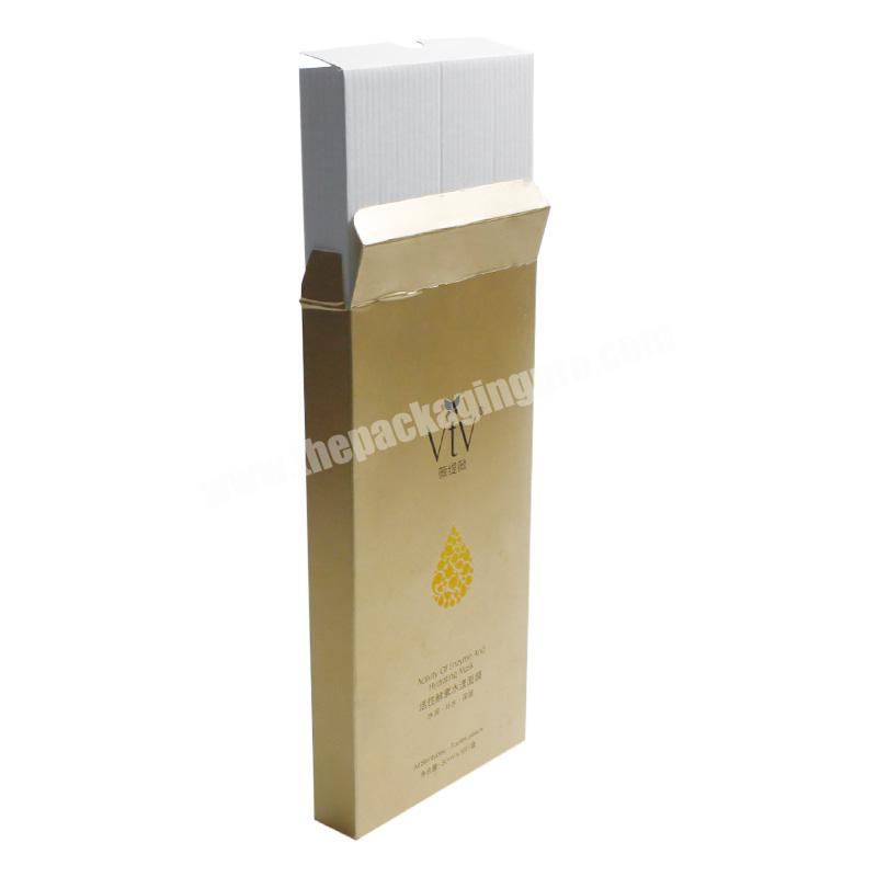 Bespoke OEM Coated One Side Gold Card Art Paper Cheap Box For Facial Mask