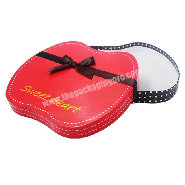 Best Design Pillow Shape Gift Box with Black Bow for Chocolate Packaging