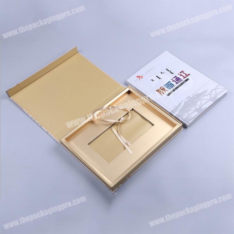 Best price book shaped cardboard magnetic gift boxes wholesale