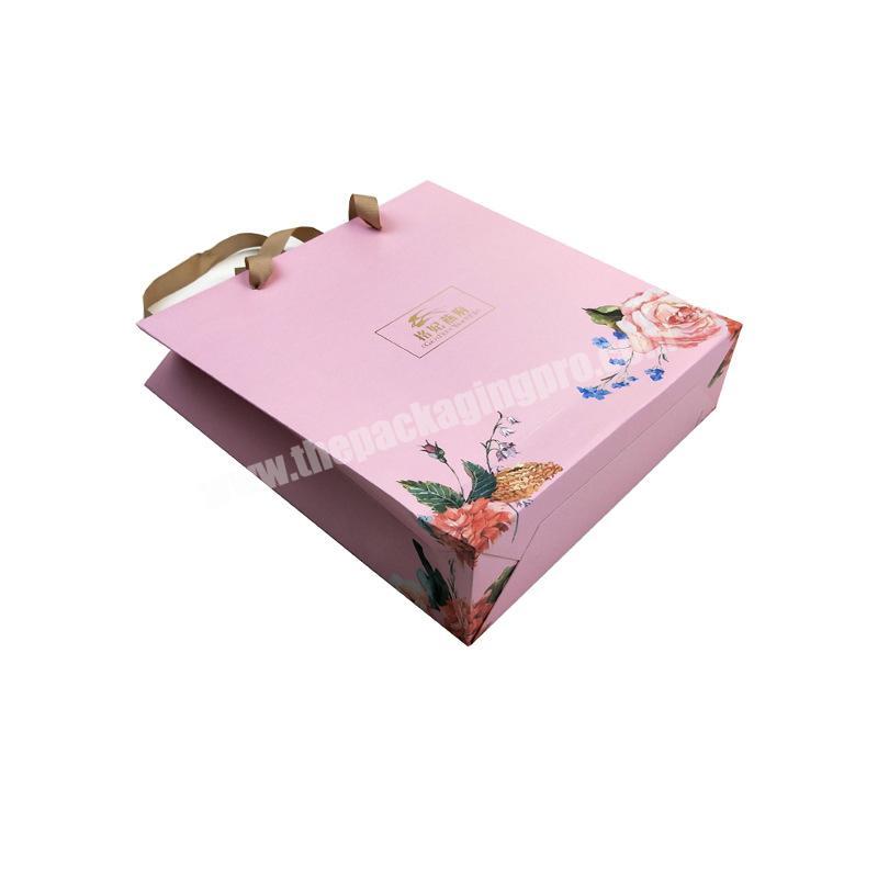 Best Price Gift Box Packing Bag Portable Rope Clothing Shoes Custom Design  Size Box Packing For