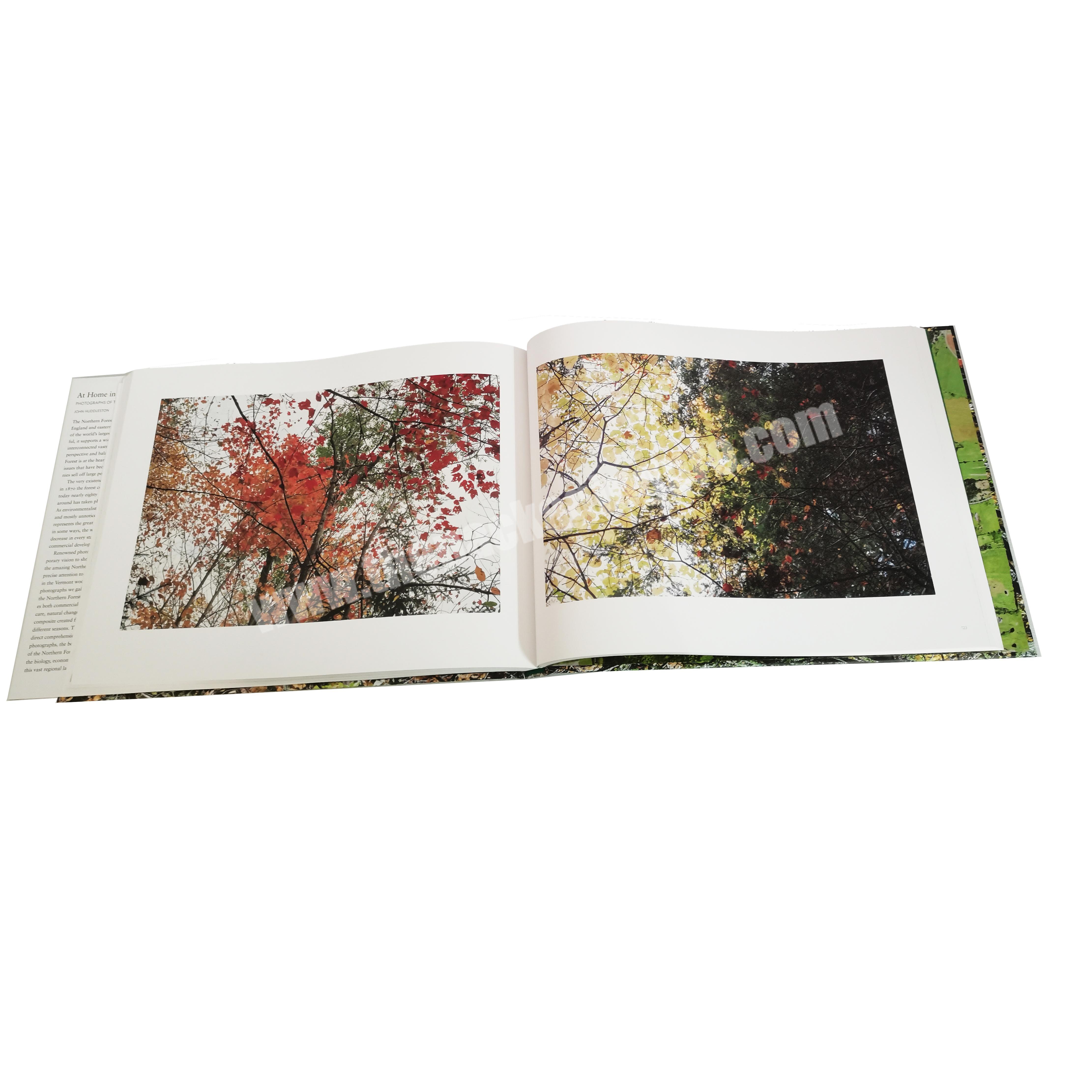 best price photo coffee table hardcover landscape big color picture book printing
