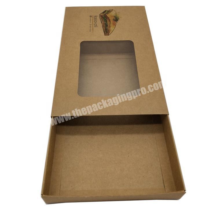 Best quality kraft paper packaging box drawer sliding open box