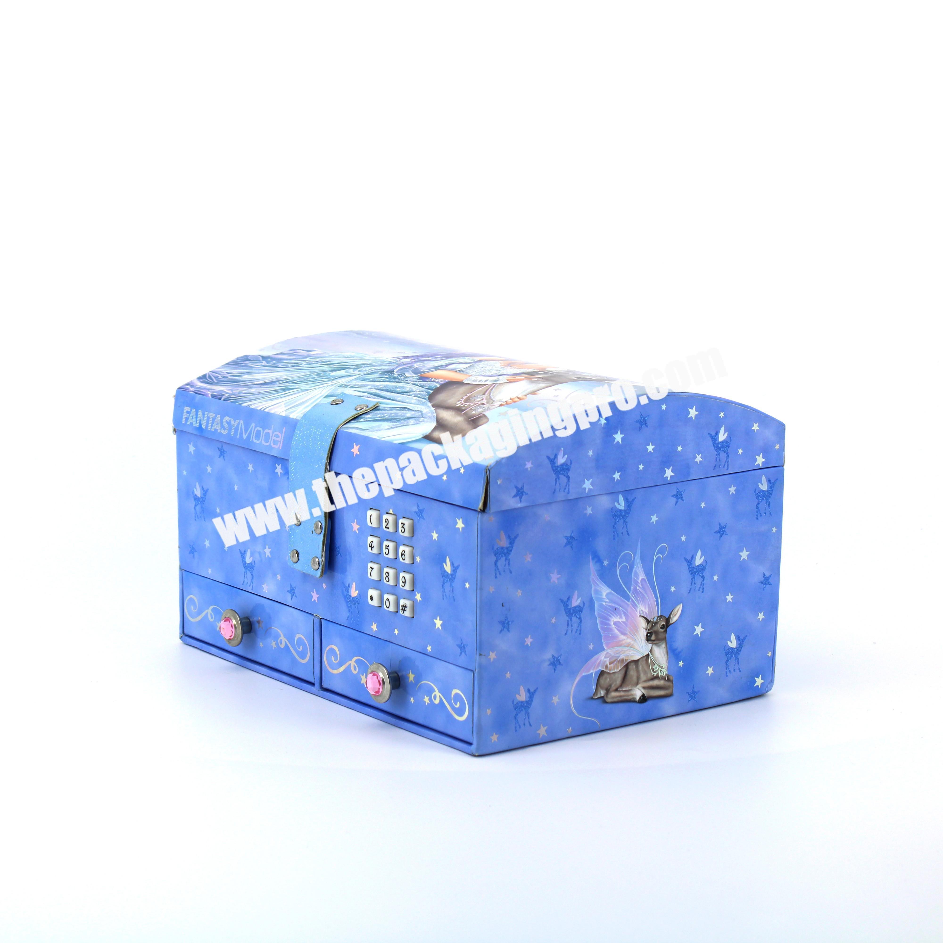 Best Quality Paper Carton Button Baby Gift Box With Music Custom Boxes with Drawer For Packaging