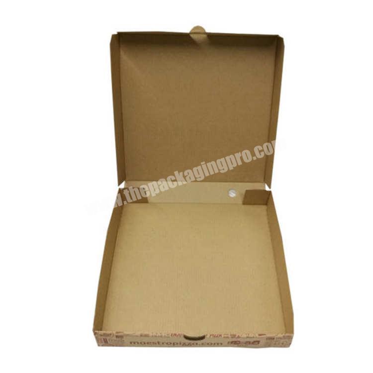Best Sale Custom LOGO Gold Foil Stamping Corrugated Pizza Box With Unique Design