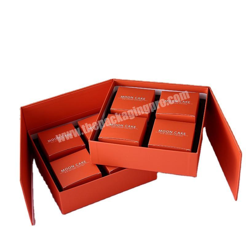 Best selling items gift box led paper box for gift premium moon cake box with best quality