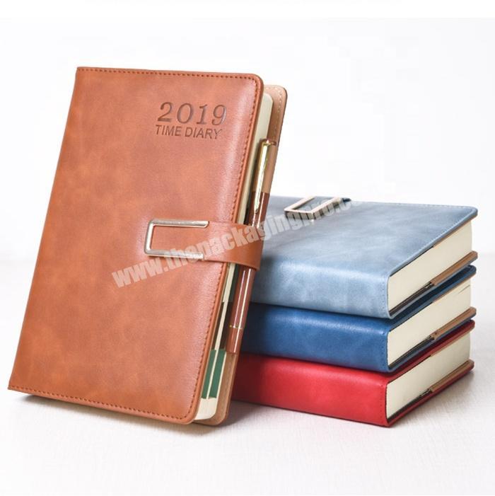 Best Selling PU Leather Planner Weekly Journal Notebook With Tabs  Button