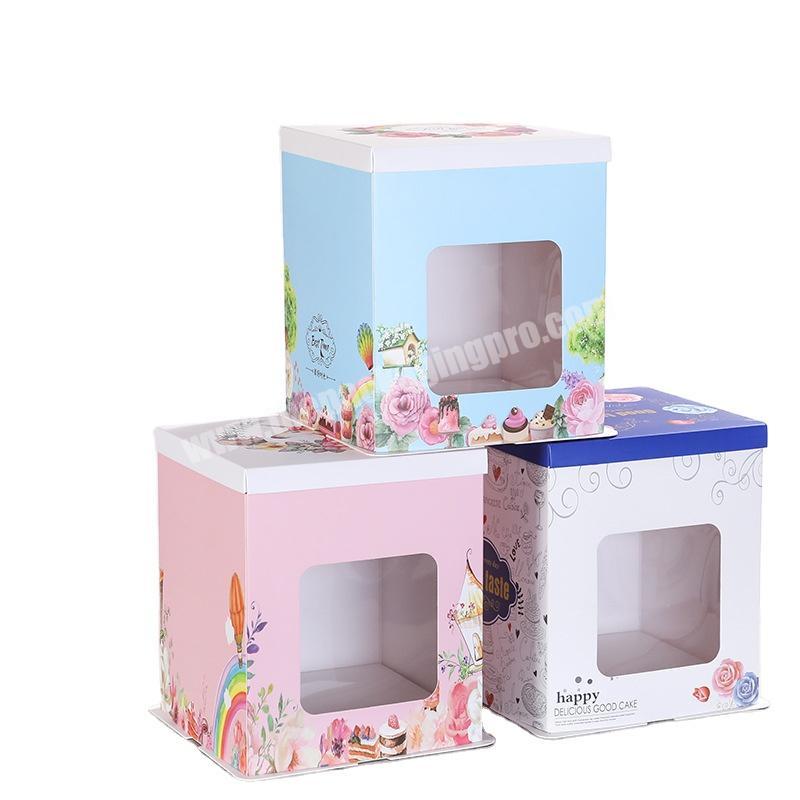 Best selling quality paper boxes cakes mini cake box elegant paper box cake with wholesale price