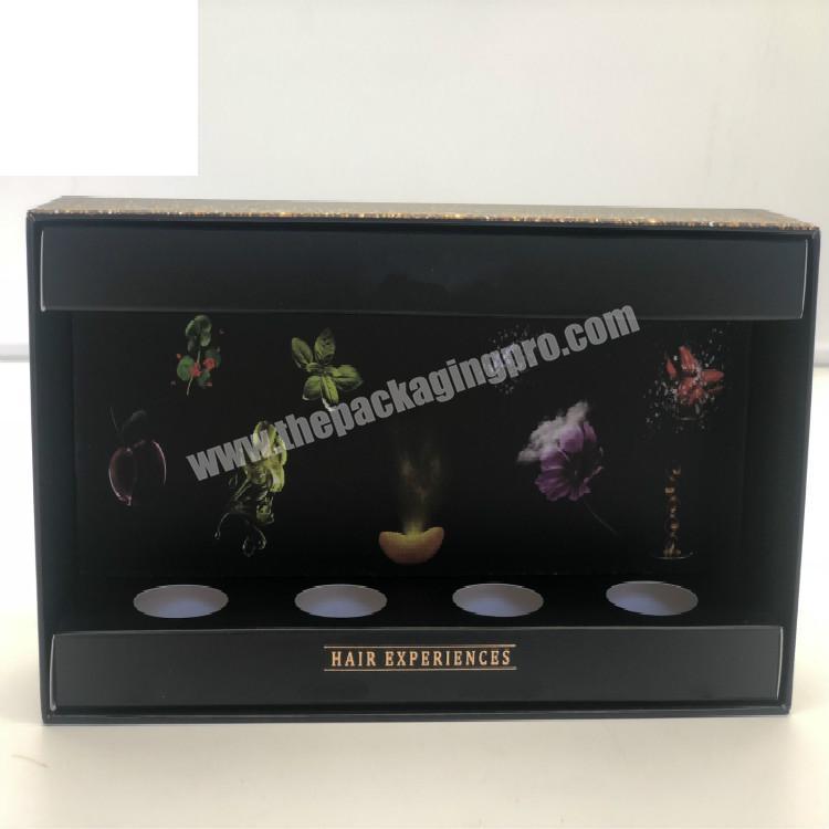 Big customized cosmetic gift box window new design cosmetic storage box logo printing cosmetic box
