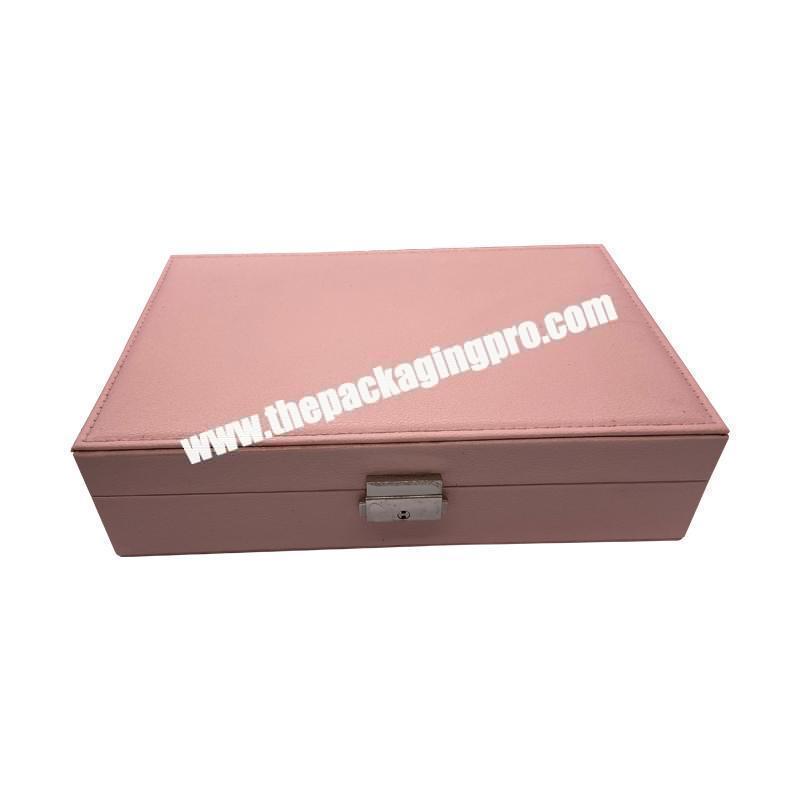 big pink velvet packaging jewelry storage box custom high end jewelry box