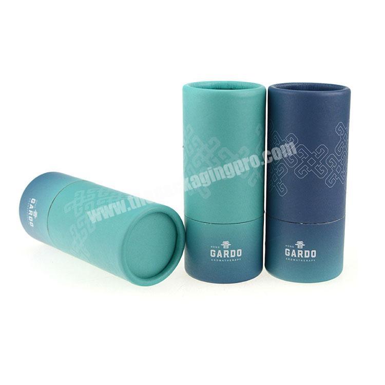 Biodegradable eco-friendly cylinder packaging box round paper cylinder box for cosmetic packaging
