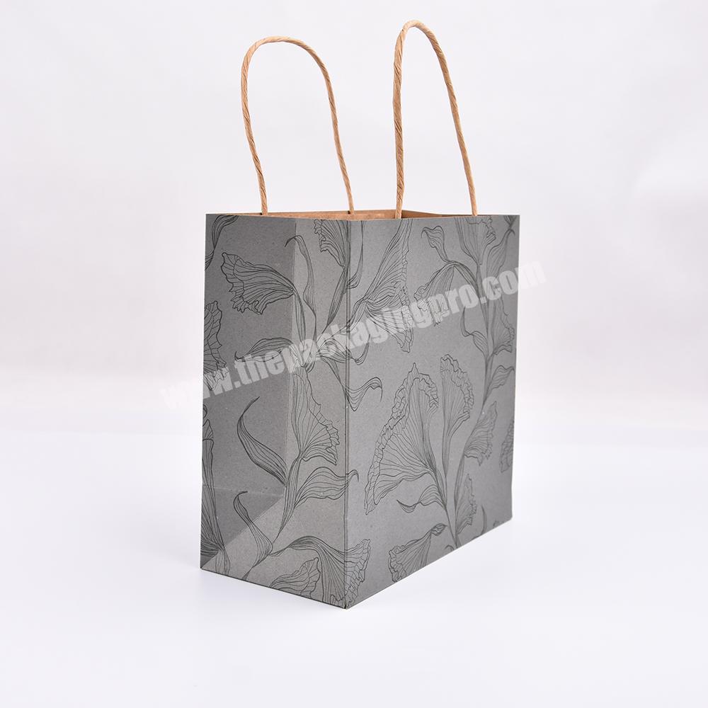 Biodegradable kraft Custom Printed Luxury Retail Small Paper Shopping Bags