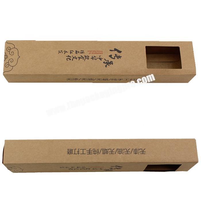 Biodegradable kraft  paper packaging chopsticks drawer box