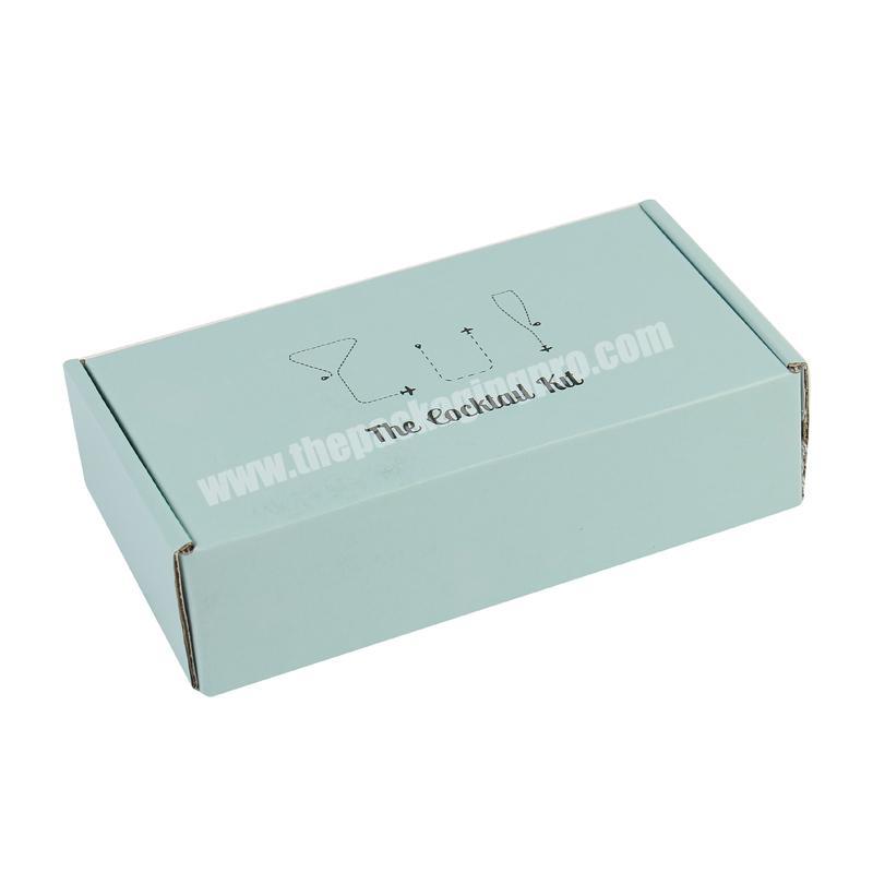 Biodegradable Mailing Box Label Shipping Packaging Black Corrugated Box