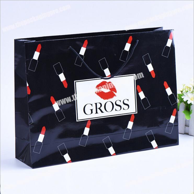 Biodegradable makeup printed foil recycle shopping paper bag