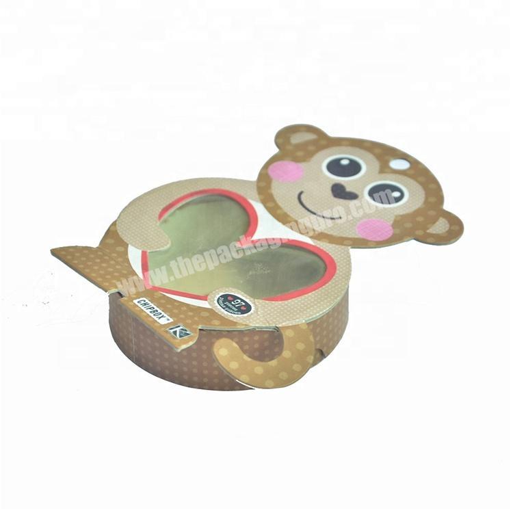Biodegradable Paperboard Paper Children Small Animal Shape Round Chocolate Gift Box