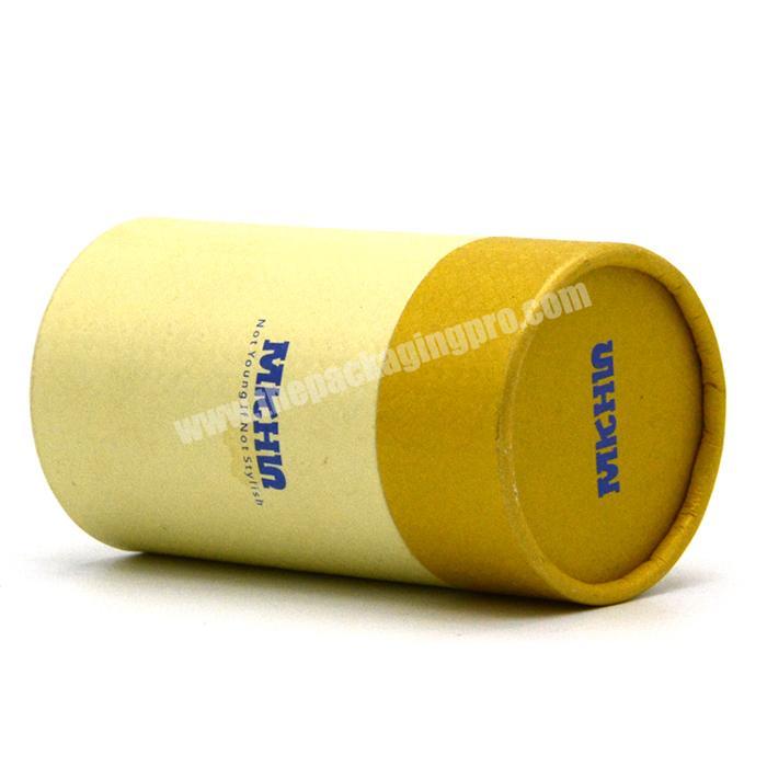 biodegradable rolled edge paper cylinder tube box custom paper tea canister