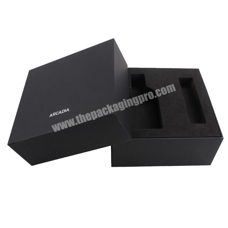Black Box For Perfume Products Supply Packaging Small Paper Cardboard With Lids