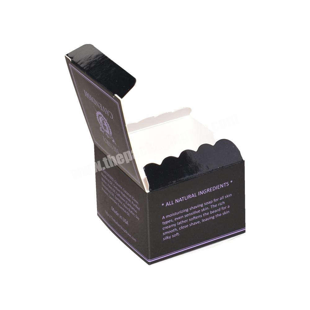 Black Cardboard Box Glossy lamination Carton Boxes for BB Cream CC Cream Packaging Eyebrow Filler Boxes