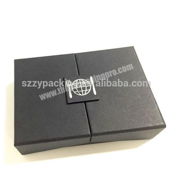 Black cardboard credit card box, wholesale gift card box