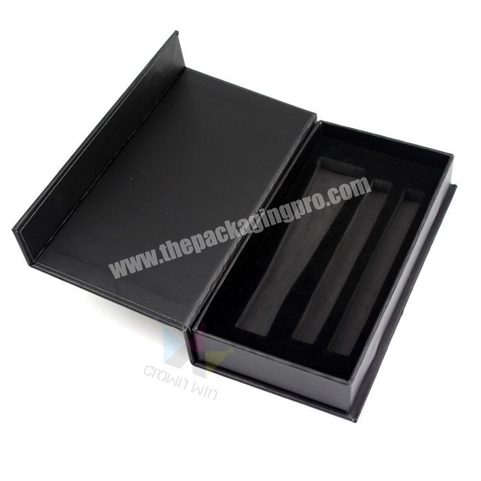 Black Cardboard Eyeshow Magnet Packaging Boxes With Black Eva