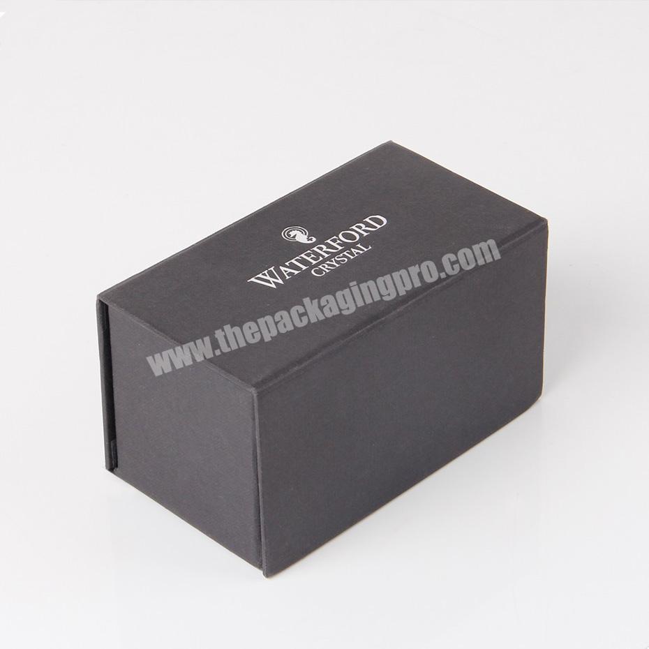 black cardboard magnetic closure gift box for bowties free design