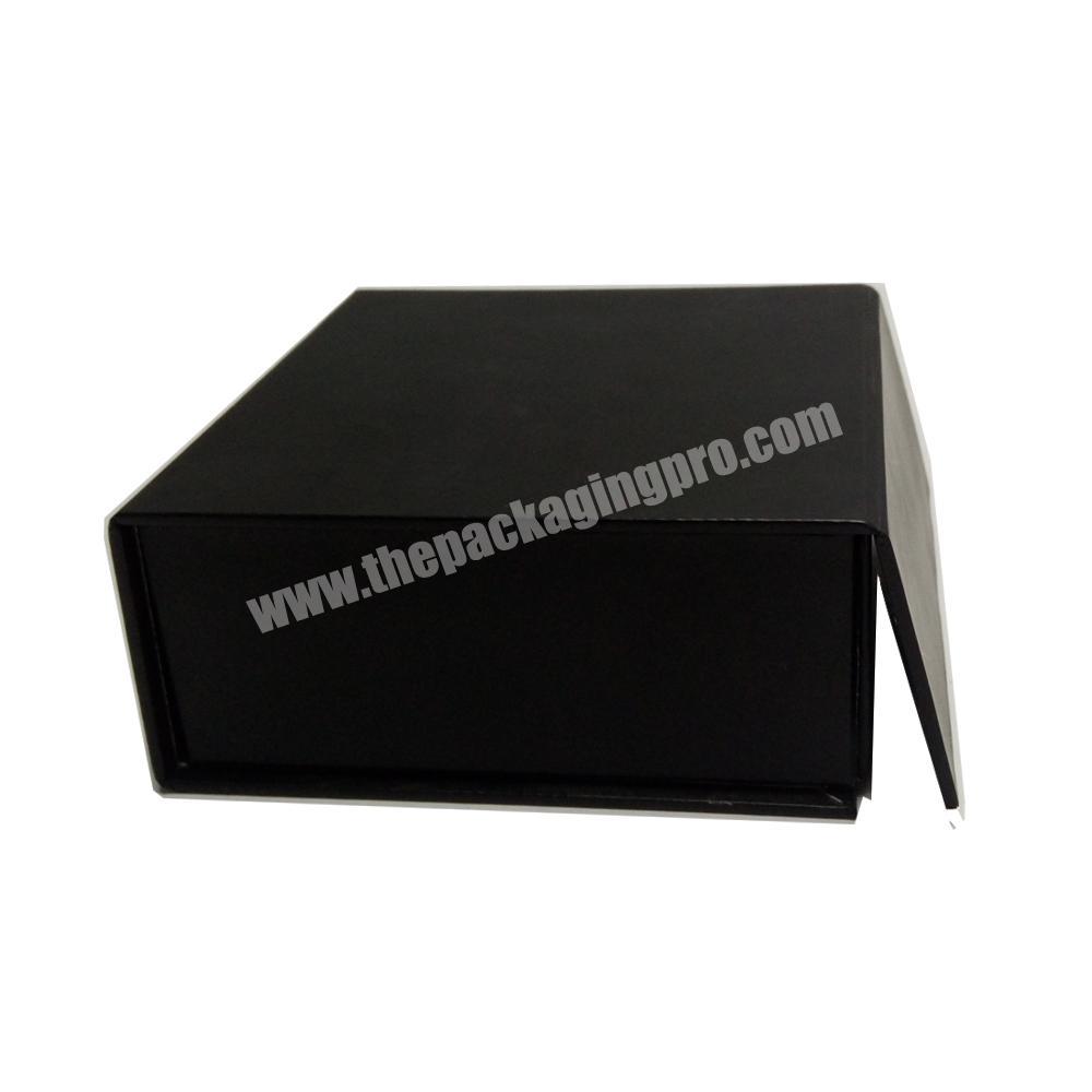 Black color lid and base bestpoke cardboard paper foldable gift packaging box