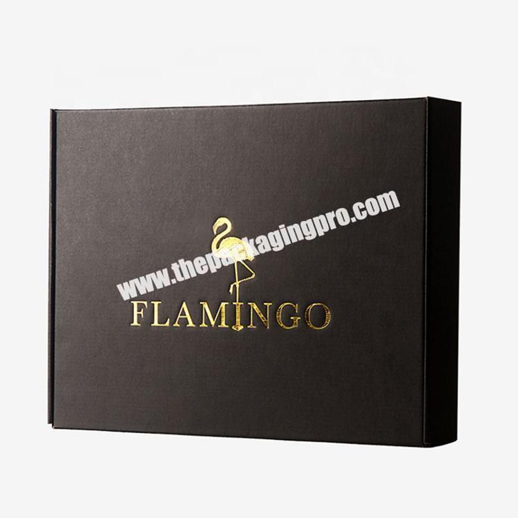 Black Corrugated Book Subscription Box T- Shirt Mailer Boxes Packaging