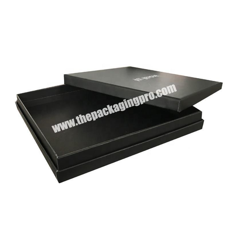Black Custom Logo Wholesale Brand Cardboard Magnetic Foldable Paper Packaging Gift Box