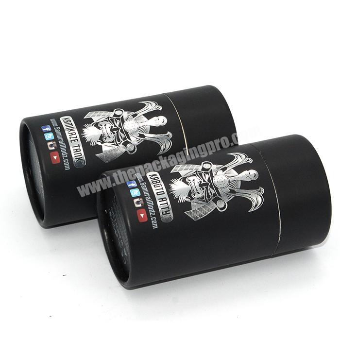black cylinder paper tube packaging round packaging boxes