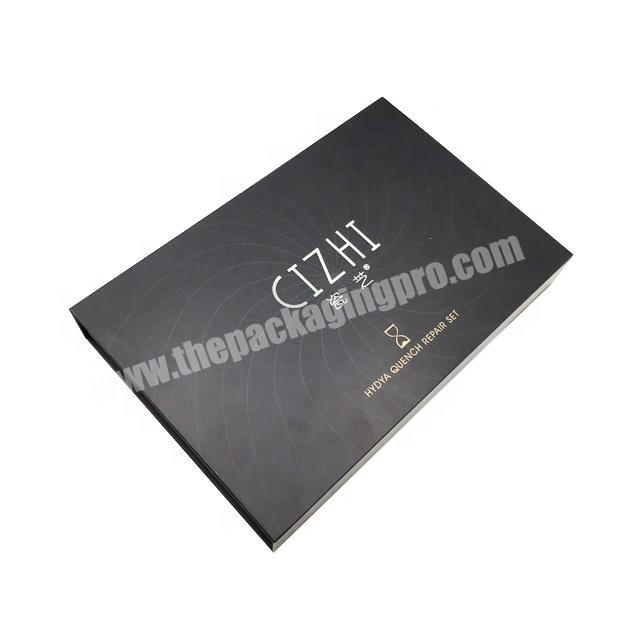 Black EVA Insert Luxury Rigid Cardboard Packaging Box with Lid