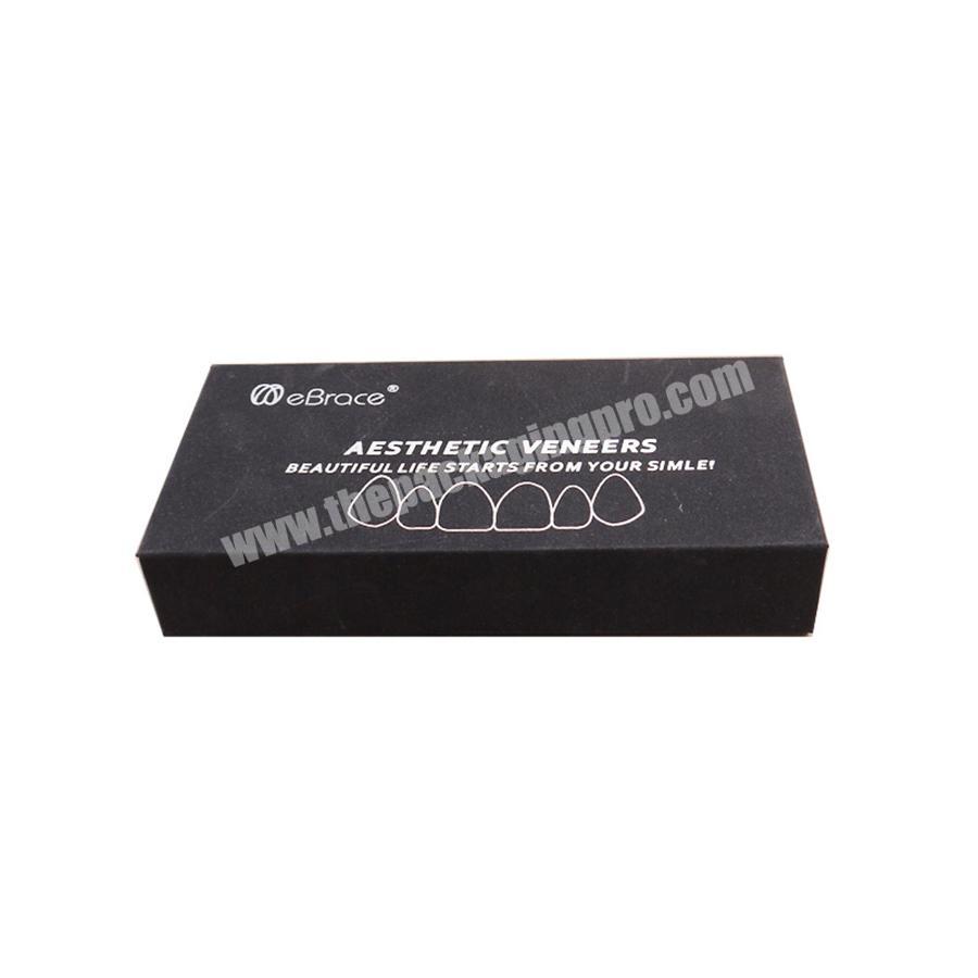 Black fashion magnetic gift box for tooth decoration
