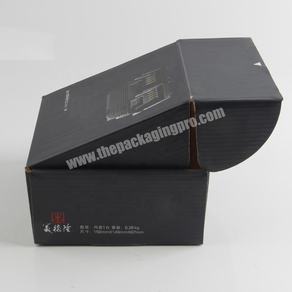 black flat pack packaging board game storage boxes