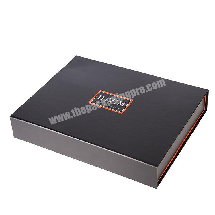 Black folding paper boxes with cosmetic sale brands packaging box
