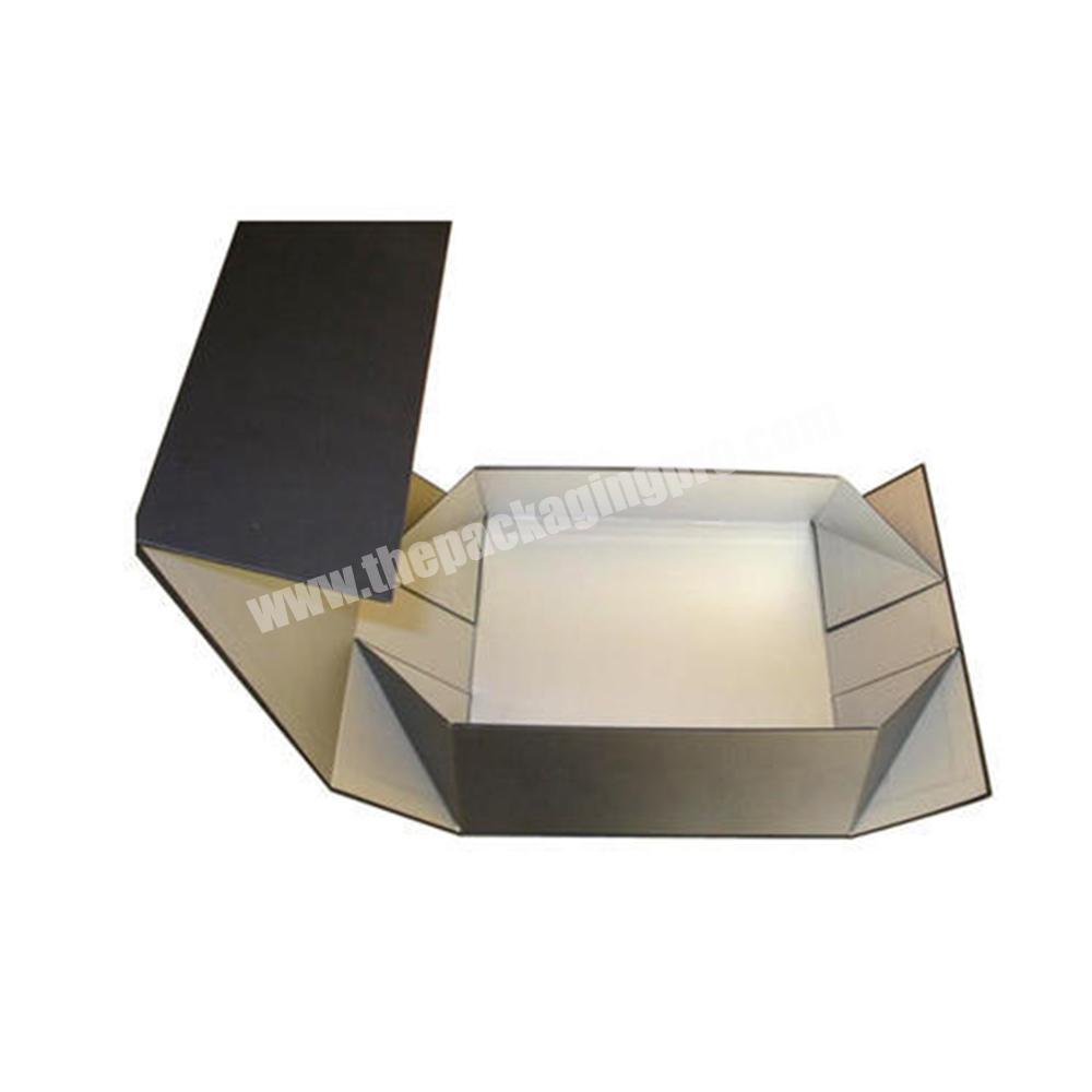 black gift box folding beautiful cardboard packaging bapparel boxes custom logo cheap wholesale