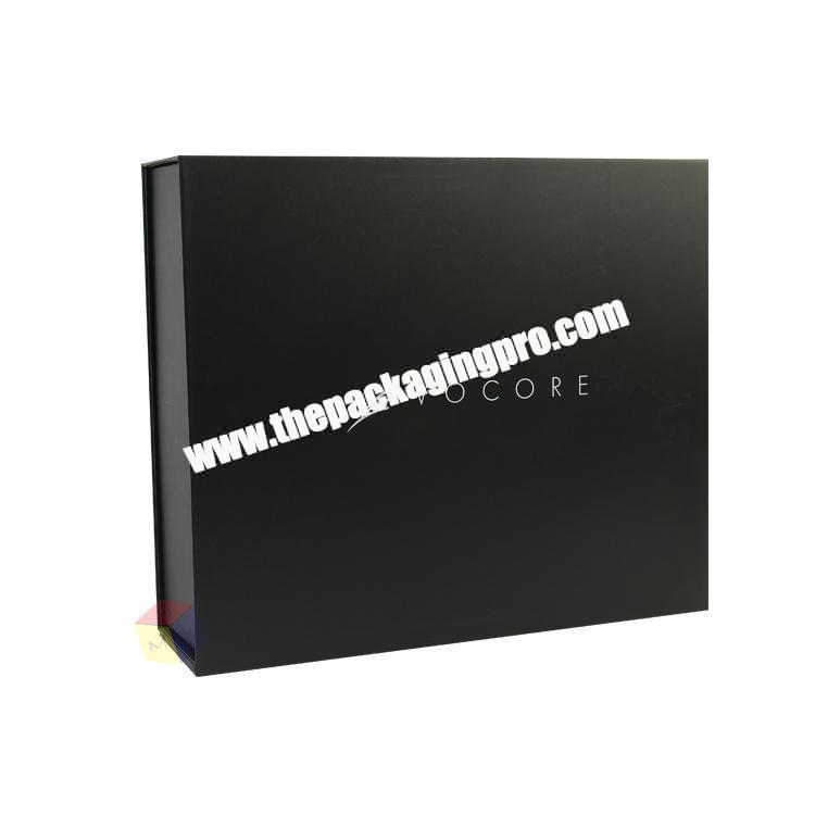 black high quality magnetic gift box packaging clothing