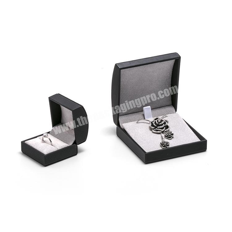 Black Jewelry Box Customer LOGO Bracelet Tie Cardboard Jewelry Box