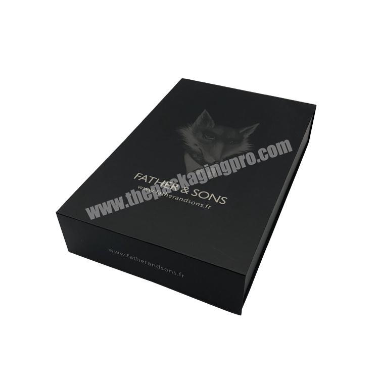 Black Luxury Custom Logo Wig Magnetic Closure Foldable Rigid Cardboard Paper Hair Extension Packaging Gift Box