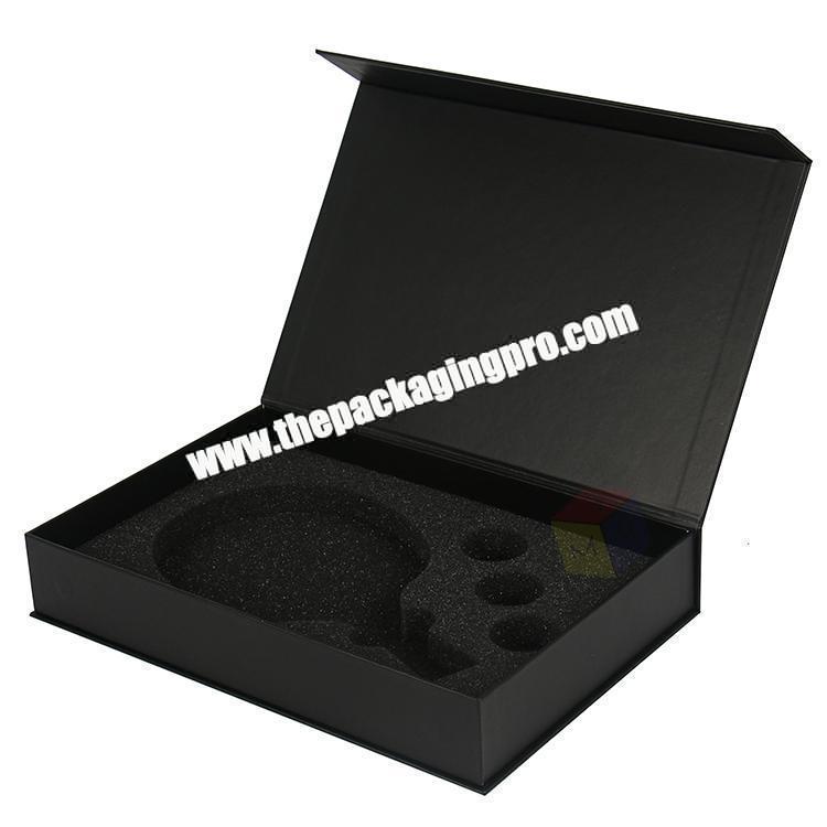 black magnetic gift packaging box for table tennis bats