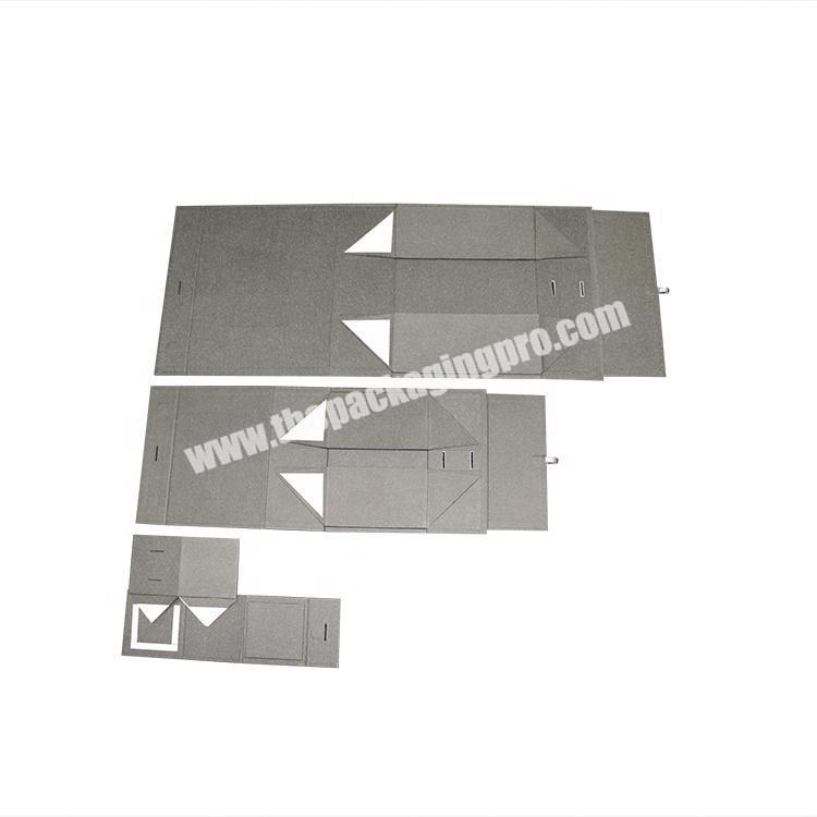 Black matt laminated magnetic closure cardboard folding packaging gift box
