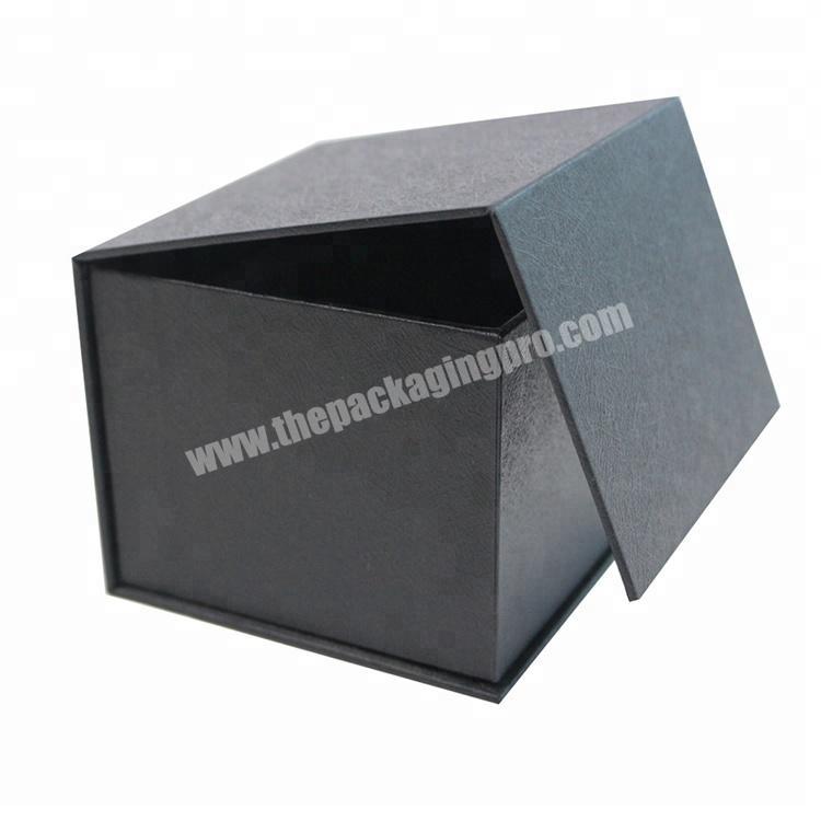Black paper gift box for earphone packaging