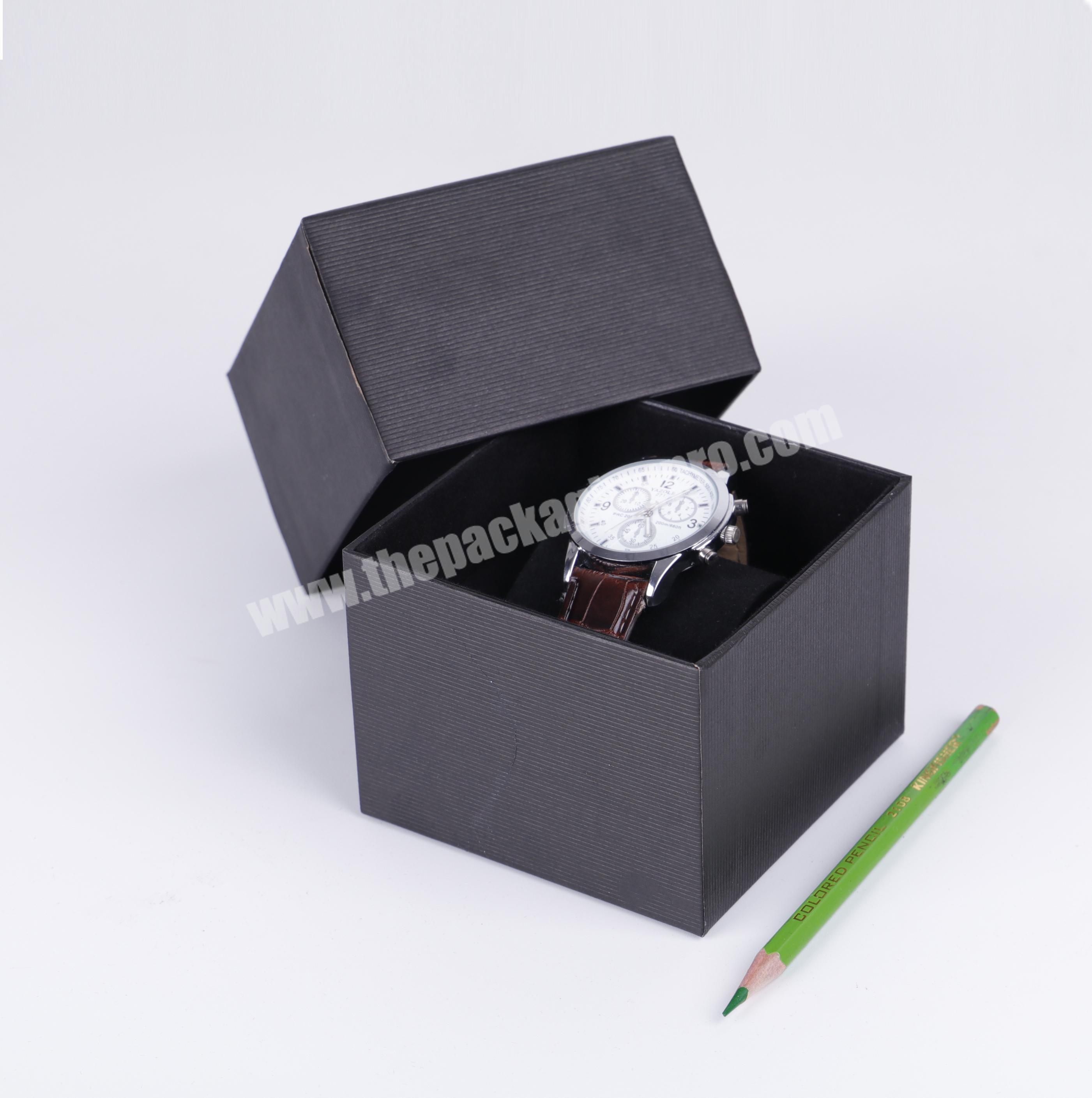 Black Paper Watch Packaging Box