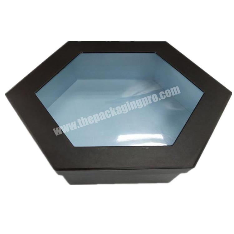 Black printing gift box with Clear window