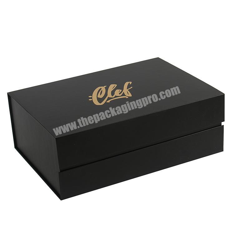 black rigid cardboard flap lid shoe box magnetic