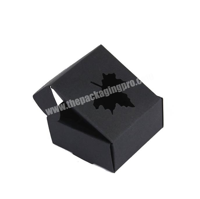 Black square custom paper printing soap box