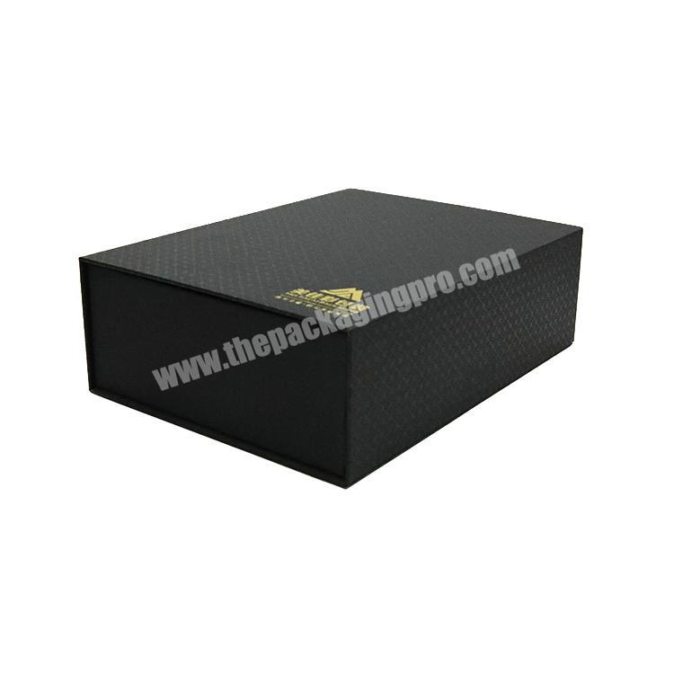 black UV spot finished magnet closed gift boxes wholesale