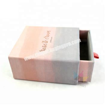 Blank Cardboard Plain Black Watch Foldable Sliding Packaging Printed Paper High Quality Jewelry Drawer Box