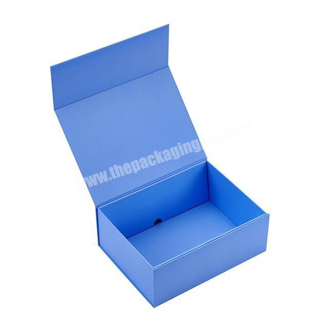 Blue Fold Hardcover Gift Packing Wf Corrugated Paper Box