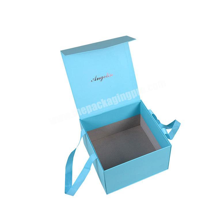 Blue Magnet Box Flap Lid Packaging Bespoke Cardboard box