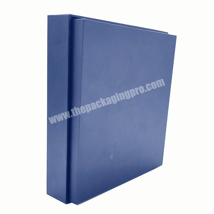 Blue Matte Paper Printed Packaging Cardboard Boxes With Foam Insert