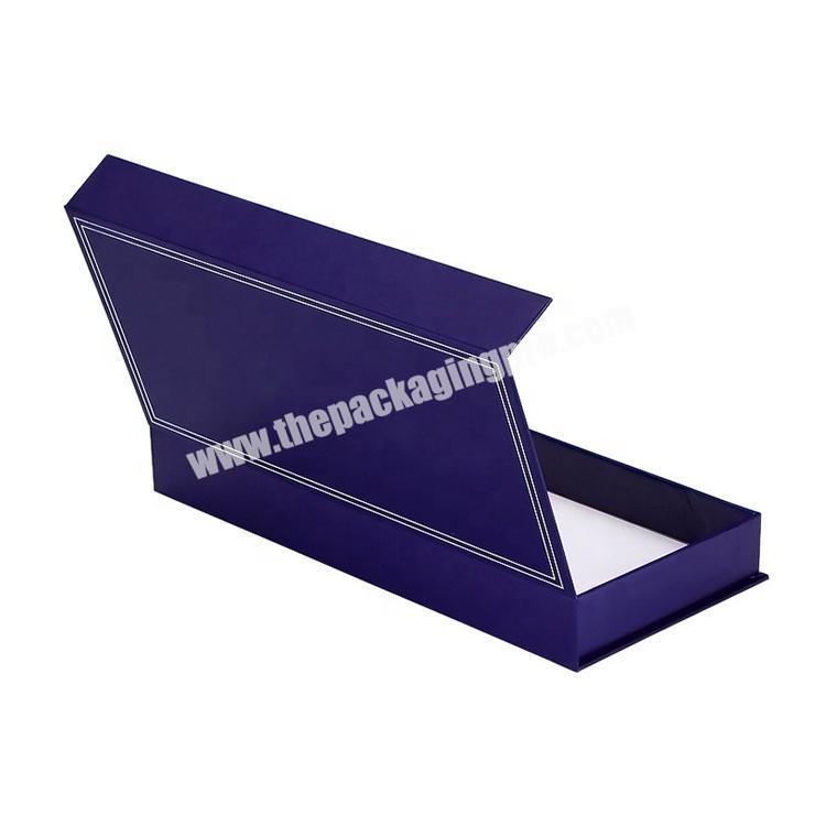 blue  rectangle magnet closing folding packaging gift box border glasses box